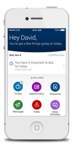 screen shot of the Navigate by EAB app