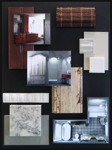 collage of bathroom designs