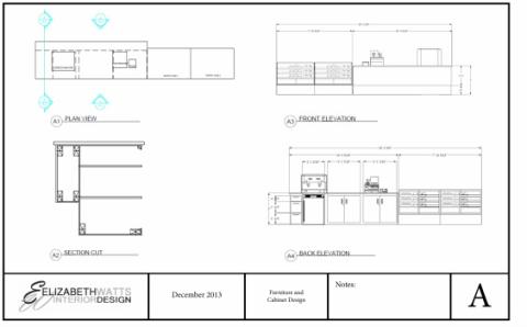 A blueprint of a Bakery