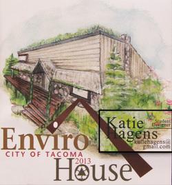 title page depicting a green house