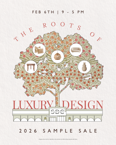 Feb 6th 9 - 5 PM The Roots of Luxury Design, Seattle Design Center 2026 Sample Sale