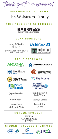 List of 2026 event sponsors.