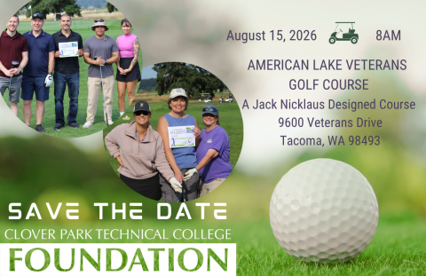 The Scramble Fore Students will take place on Saturday, August 15 at American Lake Veterans Golf Course.